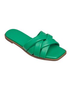 Женские пляжные сандалии на плоской подошве с ремешками French Connection, зеленый
