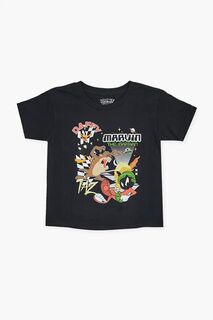 Детская футболка с рисунком Marvin Looney Tunes Forever 21, черный