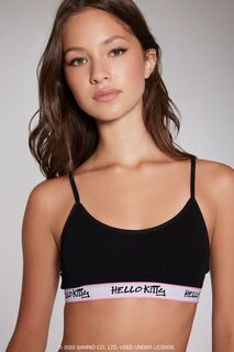 Бралетт Hello Kitty с графическим рисунком Forever 21, черный