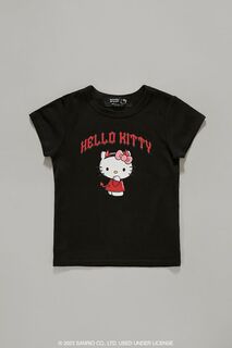 Футболка с рисунком Hello Kitty для девочек Devil Forever 21, угольный