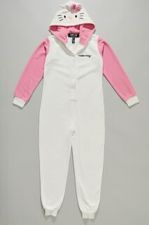 Пижамный комбинезон Hello Kitty для девочек Forever 21, белый