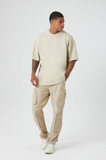 Узкие брюки-карго на шнурке Forever 21, серо-коричневый