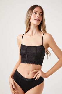 Бесшовные трусики бикини Forever 21, черный