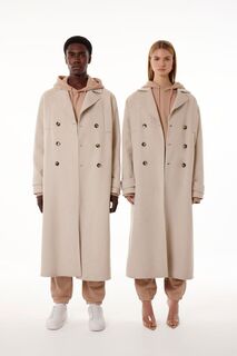 Двубортное пальто унисекс Barneys New York Forever 21
