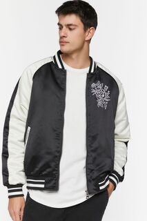 Сувенирная куртка Buena Suerte Varsity Forever 21, черный