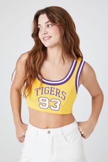 Бюстье-бралетт Tigers 93 с графическим принтом Forever 21, желтый