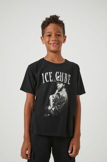 Детская футболка с рисунком Ice Cube Forever 21, черный