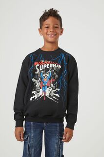 Детский пуловер Супермен Forever 21, угольный