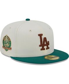 Мужская белая приталенная шляпа Los Angeles Dodgers Cooperstown Collection Camp 59FIFTY New Era
