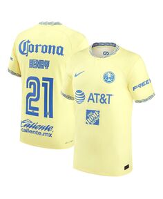 Мужская аутентичная домашняя футболка Генри Мартина Yellow Club America 2022/23 Nike