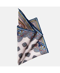 Лугано – большой шелковый нагрудный платок для мужчин Elizabetta