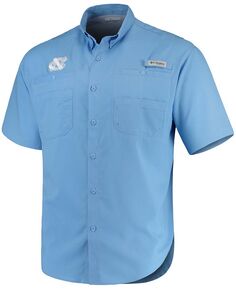 Мужская голубая рубашка Tamiami North Carolina Tar Heels Columbia