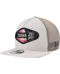 Мужская кепка с нашивкой в ​​стиле ретро Detroit Tigers в стиле ретро с А-образной рамкой Trucker 9FIFTY Snapback New Era
