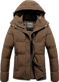 Куртка Pursky Women&apos;s Warm Winter Thicken Waterproof, коричневый