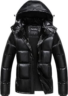 Куртка Pursky Women&apos;s Warm Winter Thicken Waterproof, черный