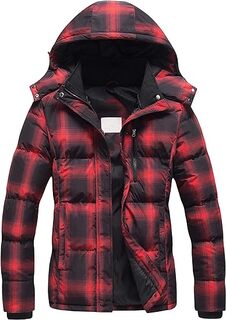 Куртка Pursky Women&apos;s Warm Winter Thicken Waterproof, черный/красный