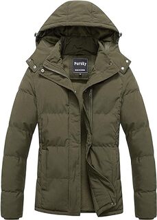 Куртка Pursky Women&apos;s Warm Winter Thicken Waterproof, темно-зеленый