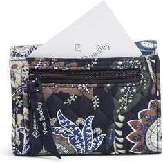 Женский хлопковый компактный кошелек Vera Bradley Riley с RFID-защитой, камуфляж