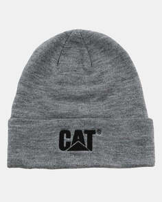Мужская шапка-бини с манжетами CAT, серый Caterpillar