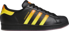 Кроссовки Adidas Superstar &apos;Black Beam Yellow Gradient&apos;, черный