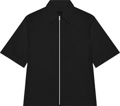 Рубашка Givenchy Zip Up Short-Sleeved Shirt &apos;Black&apos;, черный