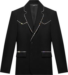 Куртка Amiri Crystal Trim Single Breast Jacket &apos;Black&apos;, черный