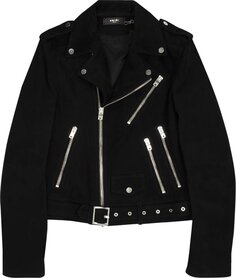 Куртка Amiri Perfecto Suede Jacket &apos;Black&apos;, черный