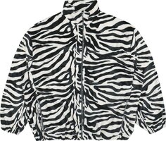Куртка Vetements Fleece Zip-Up Jacket &apos;Zebra&apos;, разноцветный