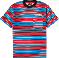 Рубашка Pleasures Chainsmoke Stripe Shirt &apos;Blue/Maroon&apos;, разноцветный