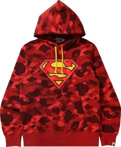 Худи BAPE x DC Superman Camo Pullover Hoodie &apos;Red&apos;, красный
