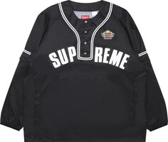 Лонгслив Supreme Snap-Off Long-Sleeve Baseball Top &apos;Black&apos;, черный