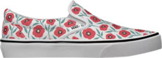 Кеды Vans Classic Slip-On Flowers, белый