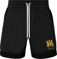Шорты Amiri MA Sweat Shorts Black/Gold, черный