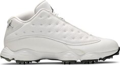 Бутсы Air Jordan 13 Golf White Metallic, белый