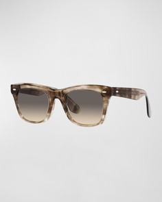 Солнцезащитные очки Smoky Square из ацетата Brunello Cucinelli &amp; Oliver Peoples