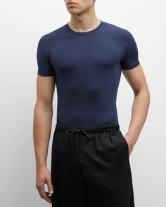Мужская футболка Slim Fit Micromodal с круглым вырезом ZEGNA