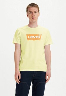 Футболка с принтом Levi&apos;s, оранжевый меланж Levis