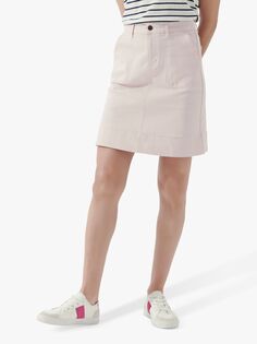 Crew Clothing Джинсовая юбка-трапеция Remy, розовый