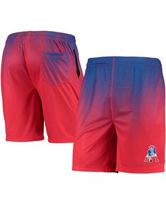 Мужские тренировочные шорты New England Patriots королевского и красного цвета с историческим логотипом и пиксельным градиентом FOCO