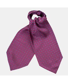Ostuni — шелковый галстук Ascot для мужчин — пурпурный Elizabetta