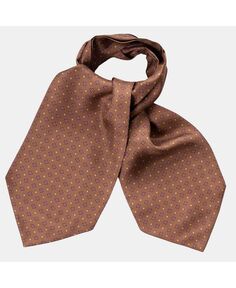 Pagani - Шелковый галстук Ascot для мужчин - Коньяк Elizabetta