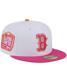 Мужская бело-розовая кепка Boston Red Sox Матча всех звезд MLB 1999 59FIFTY. New Era