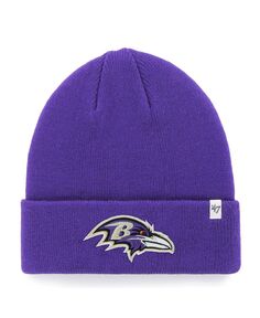Мужская базовая вязаная шапка с манжетами &apos;47 Baltimore Ravens среднего размера фиолетового цвета &apos;47 Brand