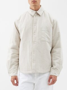 Утепленная рубашка boulanger из смесового хлопка Jacquemus, бежевый