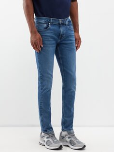 Узкие джинсы slimmy 7 For All Mankind, синий