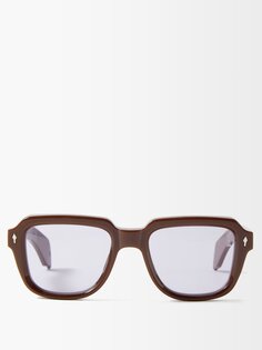 Солнцезащитные очки taos из ацетата квадратной формы Jacques Marie Mage, коричневый