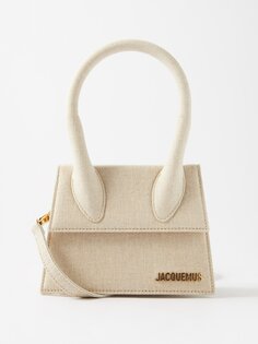 Льняная сумка chiquito среднего размера Jacquemus, бежевый