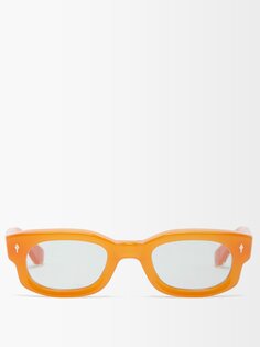 Солнцезащитные очки whiskyclone из ацетата квадратной формы Jacques Marie Mage, оранжевый
