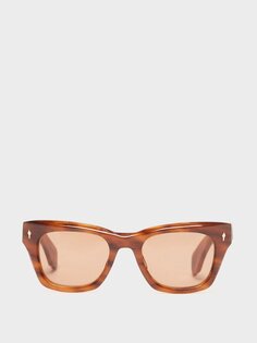Солнцезащитные очки dealan в квадратной оправе из ацетата Jacques Marie Mage, коричневый
