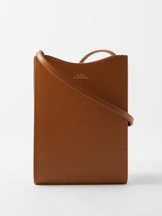 Кожаная сумка через плечо jamie A.P.C., коричневый